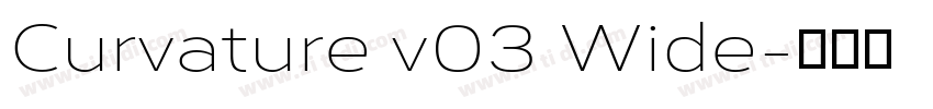 Curvature v03 Wide字体转换